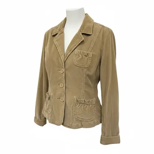 Bill Blass Vintage 90s Y2K era L corduroy jacket light brown/tan cropped blazer