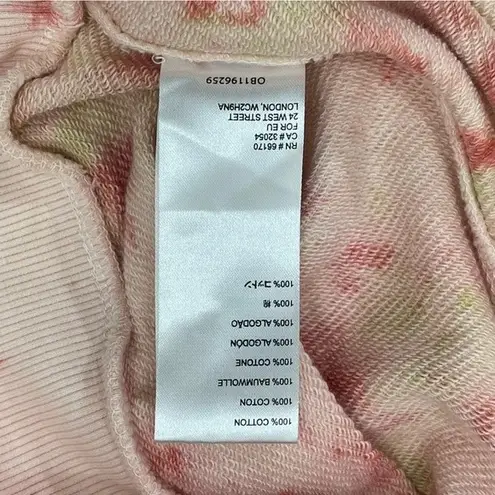 Anthropologie ‎ Pilcro Elayna Sweatshirt Pullover Tie Dye Size SMALL Pink Multi