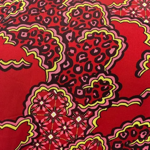 Ashley Stewart Dark Red Animal Print/Floral Dress - New - Size 34/36