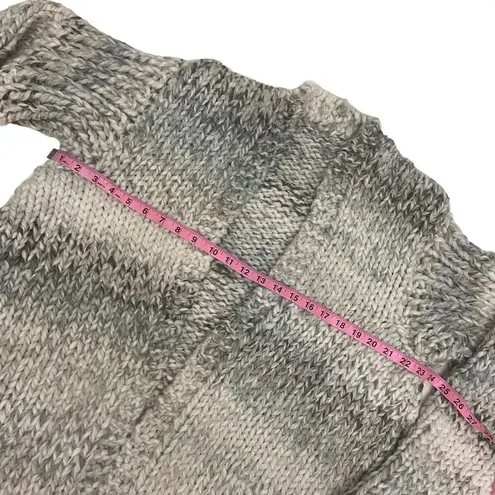 Handmade Extra Chunky Hand Knit Open Front Long Cardigan Sweater