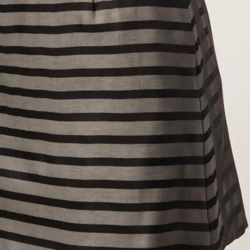 Harvey Faircloth striped cotton and silk-organza layered mini skirt size 10 M