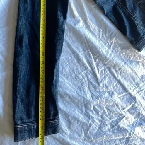 Miss Sixty Vintage Denim Jacket Women’s Sz Large Blue Distressed Made In Italy