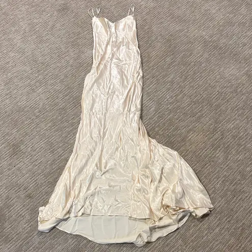 Shona joy NWT  La Lune Low Back Gown - Cream