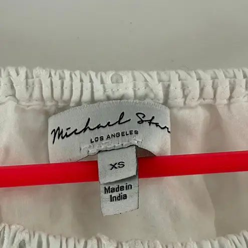 Michael Stars Dress SZ Extra Small New Alessandra Mini Eyelet White Cotton NWOT