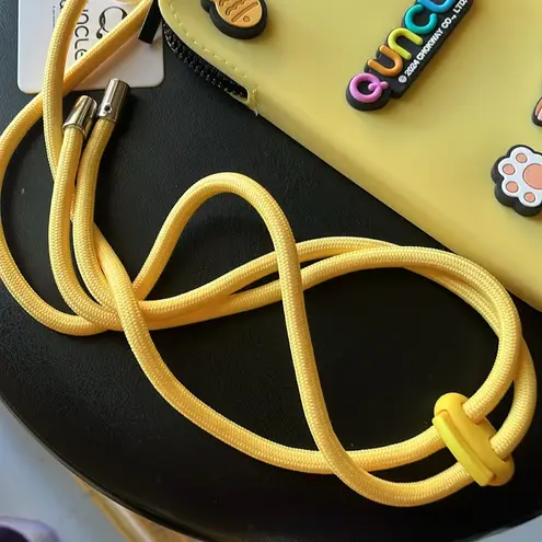 QUNCLE Yellow Kids OR ADULTS Phone Pouch Zipper Top adjustable strap waterproof