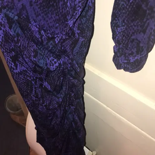Lysse PURPLE SNAKE PRINT KNIT DRESS