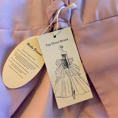 Lilac chiffon sleeveless homecoming dress size 16 v