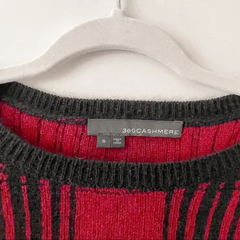 360 Cashmere  PALOMA Pullover Sweater OXBLOOD Plaid