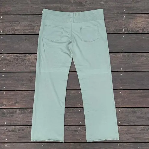 Barefoot Dreams Light Green Low Rise Sweatpants w/ Elastic Drawstring Waist
