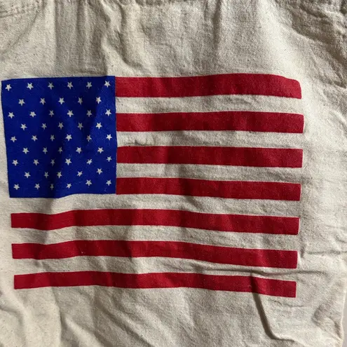 Patriotic Canvas Tote Bag