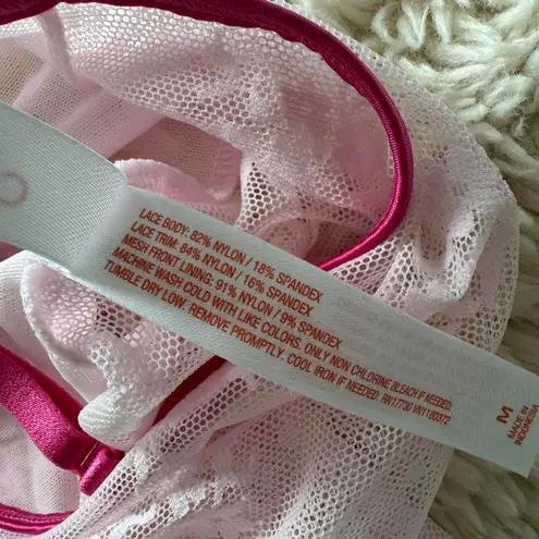 Colsie Pink Lace Trim Sleep Camisole