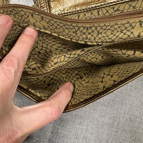 Hobo International Hobo Women's Gold Leather Zip-Around Clutch Wallet