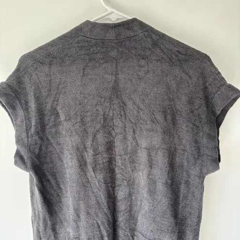 Barefoot Dreams Cozy Chic Ultra Lite Knit Sleeveless Open Front Cardigan Soft