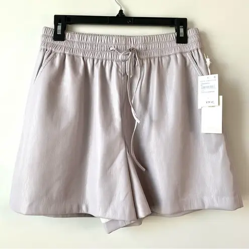 Good American  Faux Leather Shorts Lilac Whisper 3 equals L