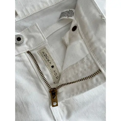 Lucky Brand  distressed  Boyfriend White Jeans 8/29