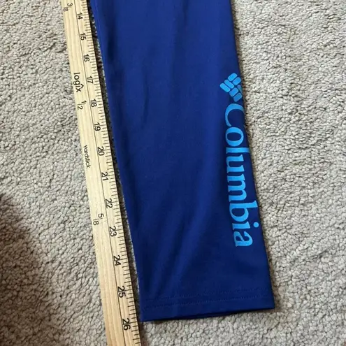 Columbia Womens Blue Athletic Leggings Pants M M Omni