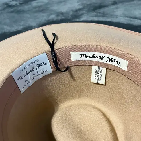 Michael Stars Wide Brim Tan Cream Wool Hat