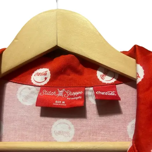 Lounge Fly Stitch Shoppe Desy Coca Cola Bottle Cap Print Dress Size Medium