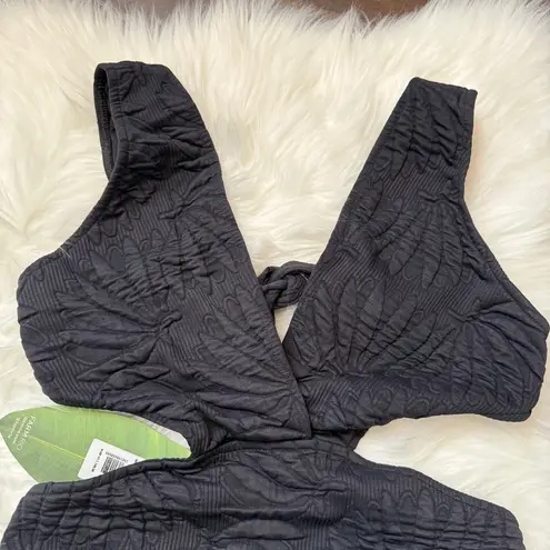 Farm Rio Copabanana Side Cutout Quilted One-Piece Swimsuit