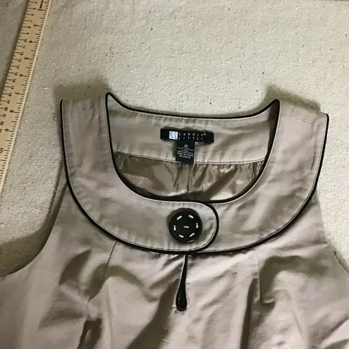 Carole Little Women Dresses Lot of 2 tan Sz10 Black(no sz tag)