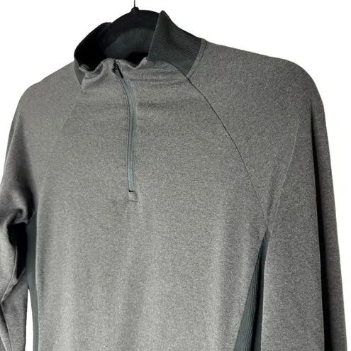 Rei Co-op 1/4 Zip Lightweight Base Layer Grey Black Medium
