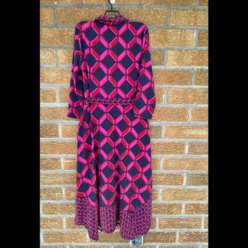Monsoon Gabby Geo Print Shirt Dress size 8
