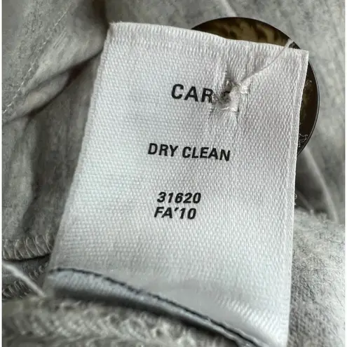 Hi Line Jacket Womens XS Gray Wool Blend Asymmetrical Button Utility Moto Cozy