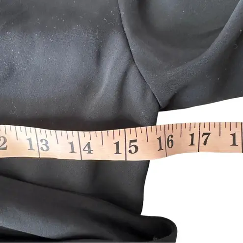 Jay Godfrey Black Wrap Dress Deep V Long Sleeve Mini Dress XS