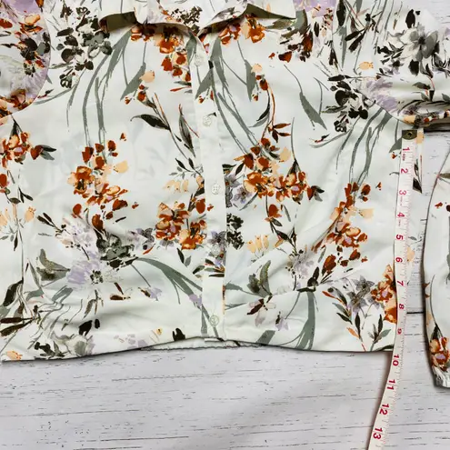 Drew Floral Print Cropped Blouse