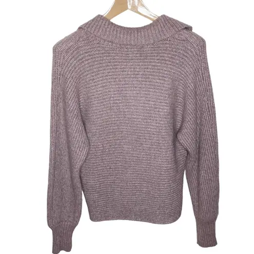 Cupcakes and Cashmere dusty lilac polo sweater size XS