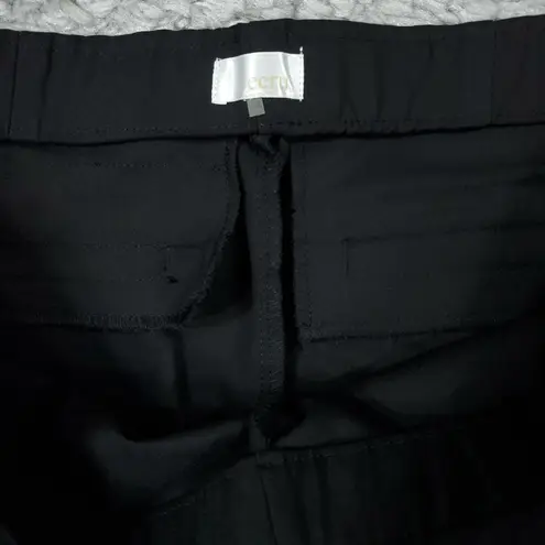 Ecru Classic Kick Flare Cropped Pull On Stretch Pants Black Women's Size XL