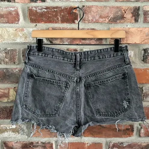 Madewell  Gray Relaxed Denim Jean Shorts, 28