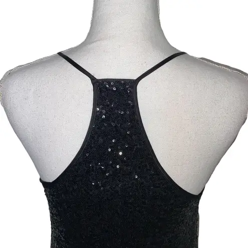 Marchesa Dress Pearl by Georgina Chapman Sequin Black Mini Dress, Size 2