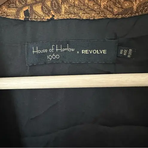 House of Harlow 1960 x REVOLVE Margareta Wrap Maxi Dress Size XXS Black