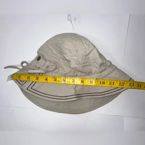 REI Bucket Hat Sun Cap Size S/M Drawstring Poseable Brim Safari Hiking Fishing Tan