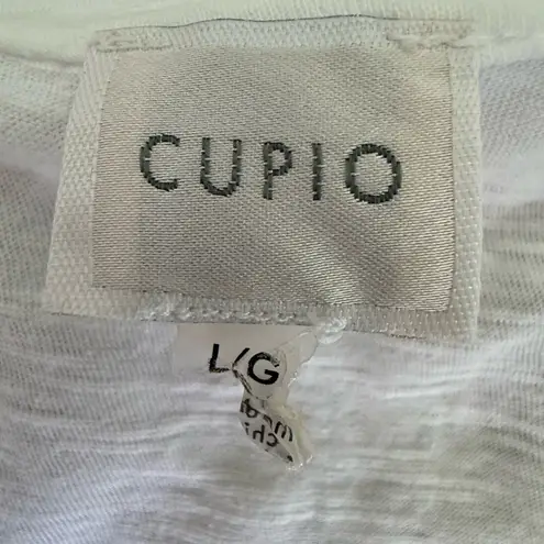 cupio White Relaxed Short Sleeve Tee
