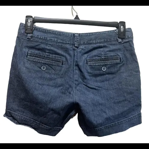 Dockers  Shorts Size 4 Cotton Blend Stretch Blue Denim 4-Pocket Flat Front G28