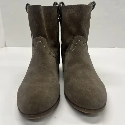 Frye & Co Women's Boots Size 7.5 Sarah Shortie Ankle Boots Suede Western Casual Brown