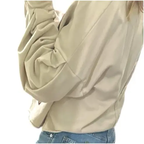 Oversized Boxy Crewneck Pullover Retro Star Patch Medium Multiple