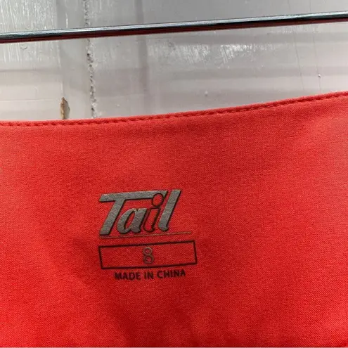 Tail peach coral Bermuda golf shorts women's 8 various pockets Orange