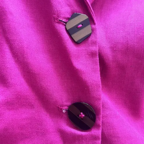 Farm Rio Linen blazer in peony size small