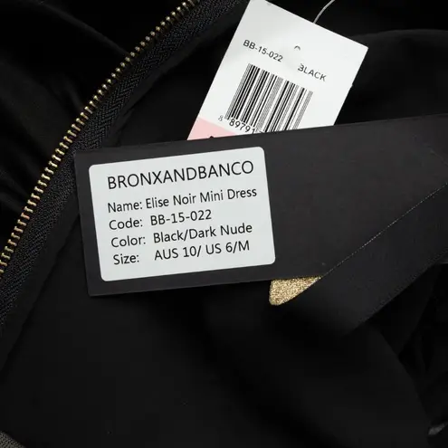 Bronx and Banco . Elise Mini Dress in Black Sequins.
