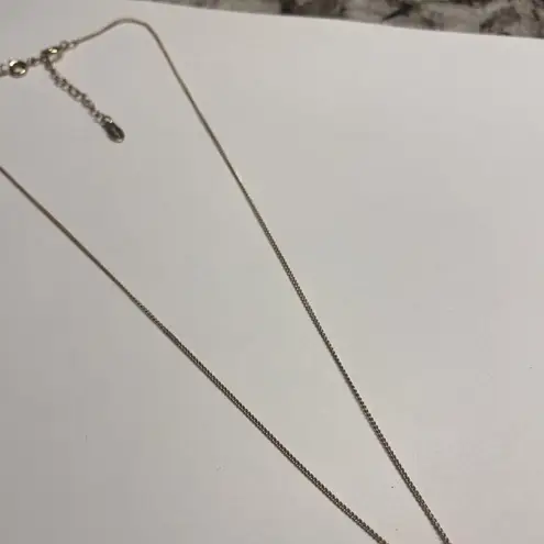 Monet Signed Gold Tone Necklace Rhinestone Horseshoe Shape? With ExtensionChain