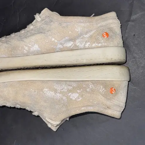 Softinos Quiet Luxury Designer Minimalist Beige Leather Portugal Sneakers Sz 41