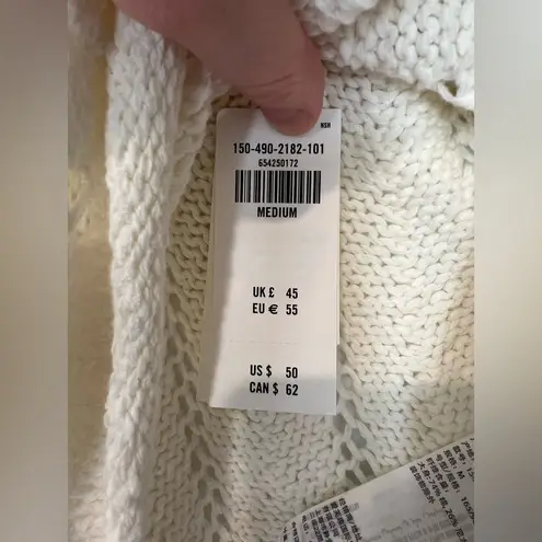 Abercrombie & Fitch NWT Abercrombie Crochet Cream Knit Tank Top Medium White Cream