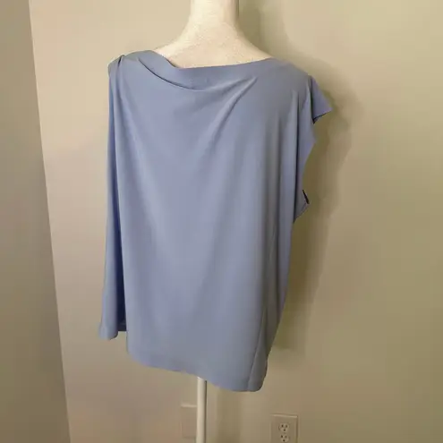 Norma Kamali light blue drop shoulder top size L