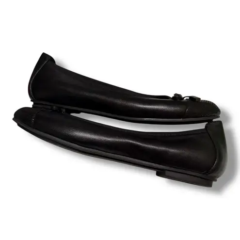 Vionic Minna Black Ballet Flats Bow Size 6 Flats Cap Toe Women's Shoes