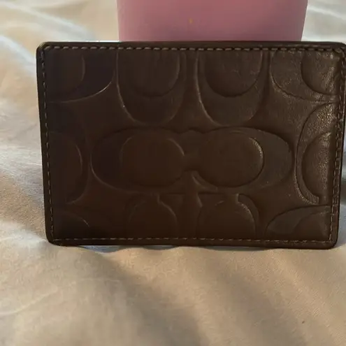 Coach card holder