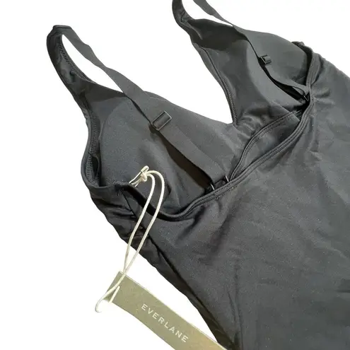 Everlane  Black One Piece V Neck Swimsuit New XXL