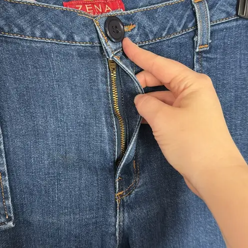 ZENA Vintage Y2K Capri Wide leg patch pocket jeans size 12